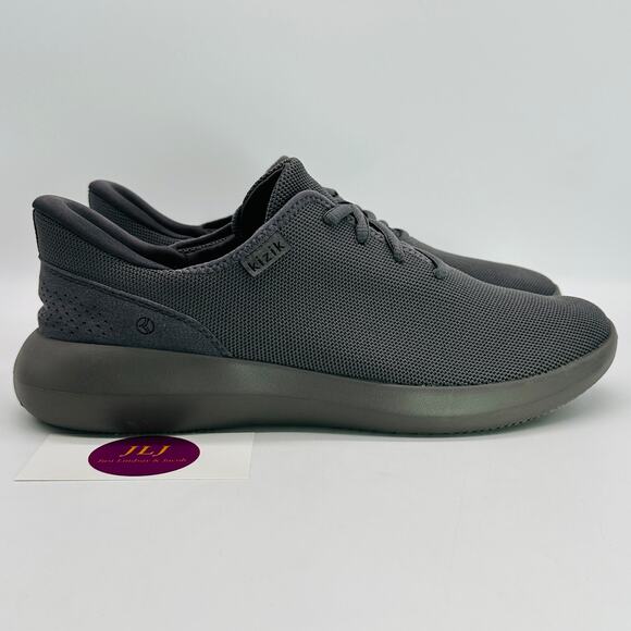 Kizik Men's Madrid Eco Knit Graphite Monochrome Hands Free Sneakers Size 8.5 - Picture 1 of 10